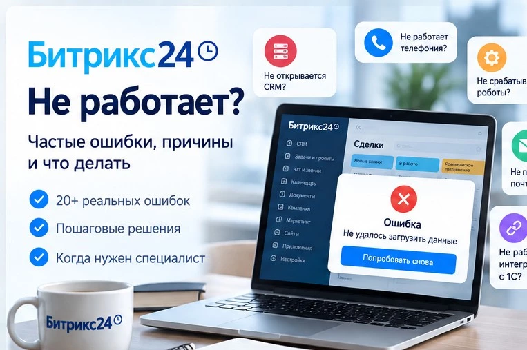 Битрикс24 не работает: частые ошибки, причины и способы решения
